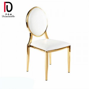 Laval gold stainless steel wedding chair