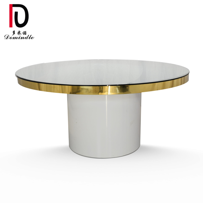 OEM Steel Hotel Table –  modern wedding Furniture new design stainless steel dining table – Dominate