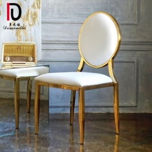 Laval gold stainless steel wedding chair